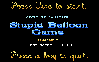 Stupid Balloon Game atari screenshot